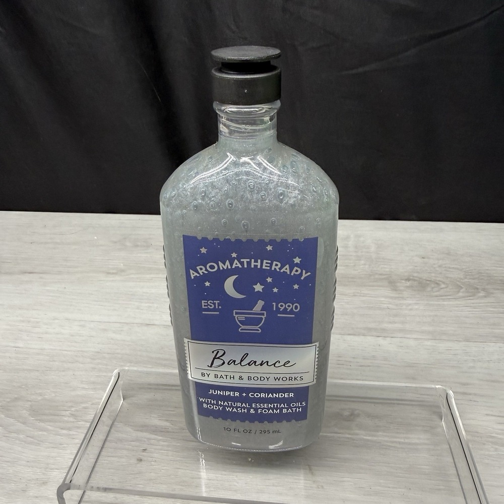 Bath & Body Works Aromatherapy Balance Juniper + Coriander Body Wash & Foam 10oz